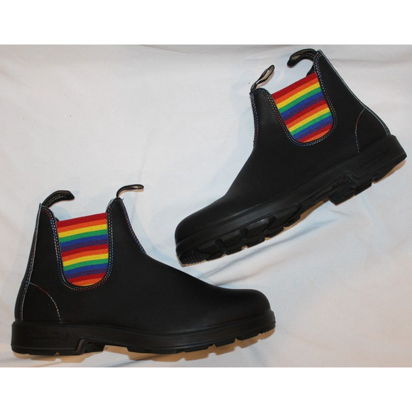 Blundstone Black Boots with Rainbow Accents main image 6